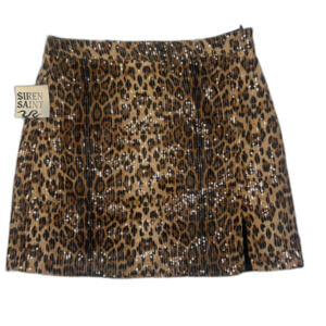 Unbranded Women's Leppard Animal Print Mini Skirt